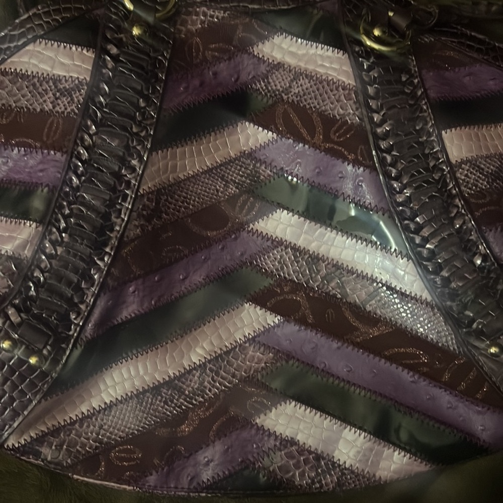 Gently Used Patchwork Bebe Handbag - image 3